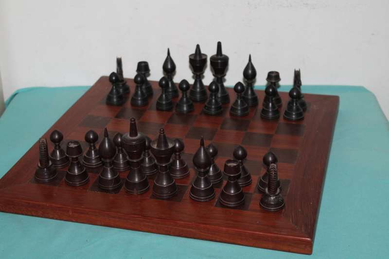 Wooden Chess set with board