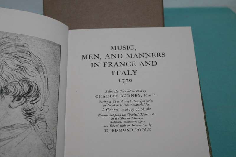 Music Men and Manners in France and Italy 1770 Charles Burney