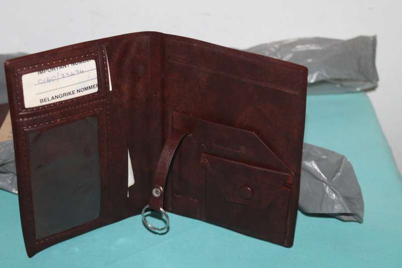 SADF Passbook, Bible, sewing kit, bank book, SADF Driver`s License and kits Receipts.