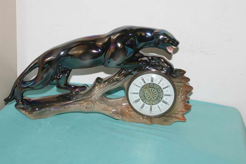 Vintage Jema holland Black Panther clock