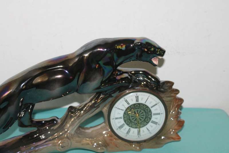 Vintage Jema holland Black Panther clock