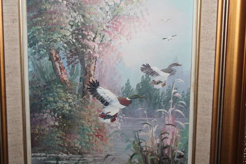 Oil Painting Ducks