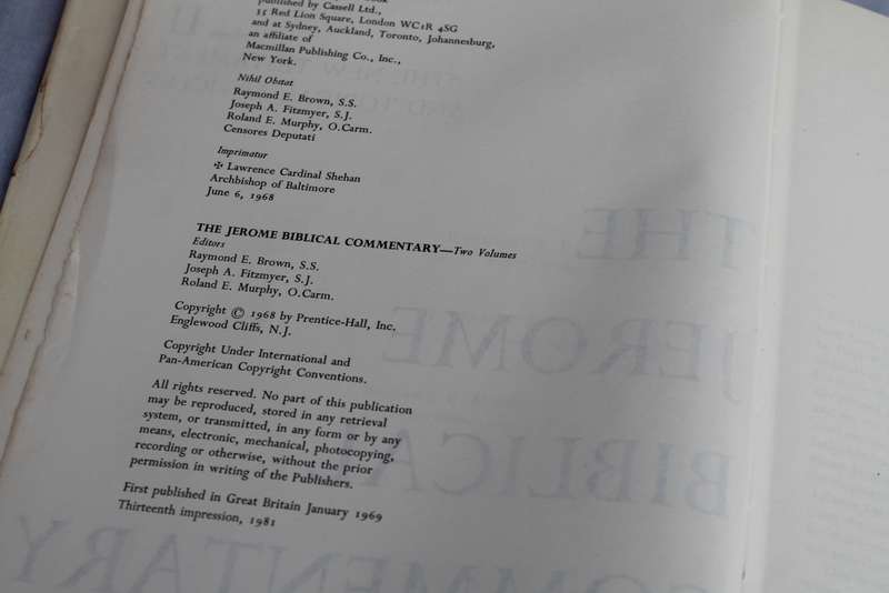 The Jerome Biblical Commentary
