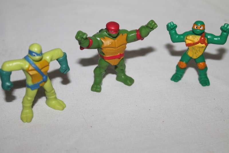 4 Miniature TMNT