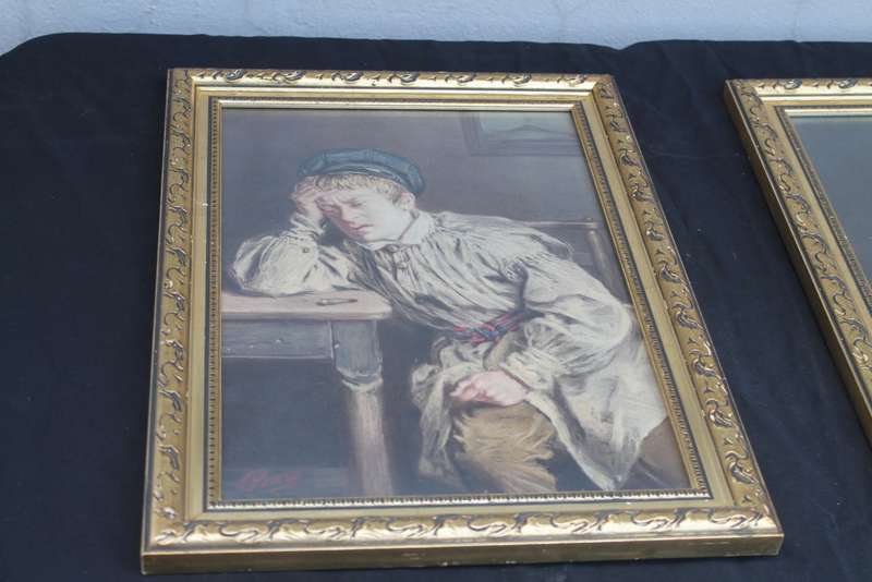 2 Gold Framed Pears Prints