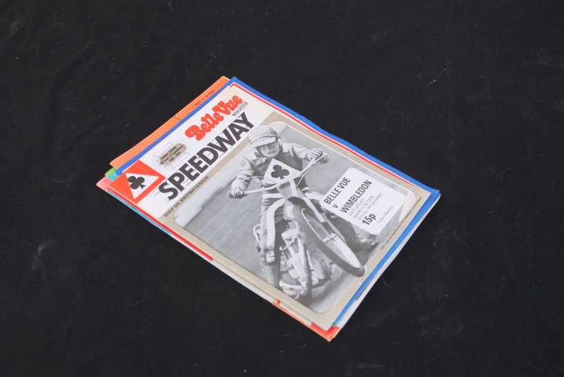 10 x 1970`s Speedway Racing Programs