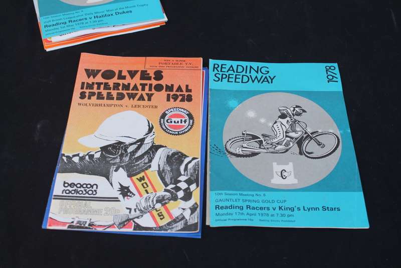 10 x 1970`s Speedway Racing Programs