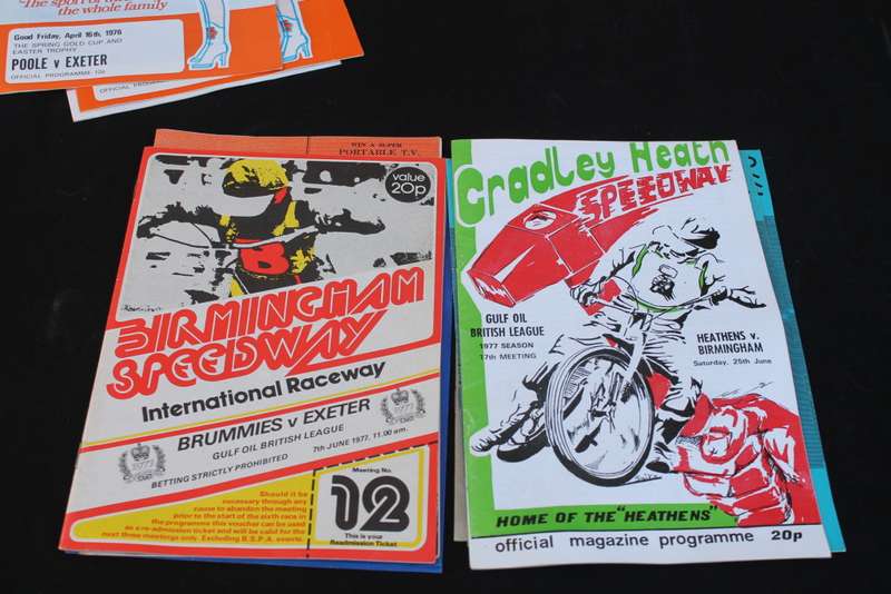 10 x 1970`s Speedway Racing Programs