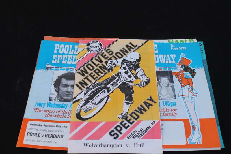 10 x 1970`s Speedway Racing Programs
