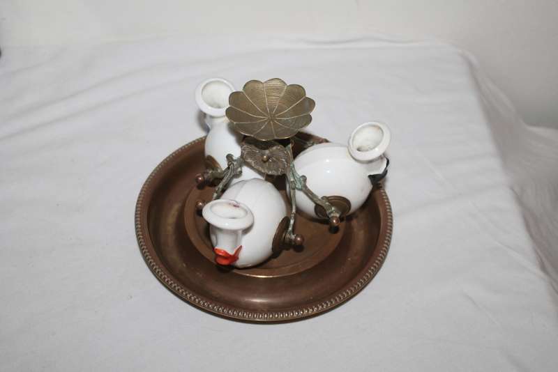 Inkwell 3 snail holders