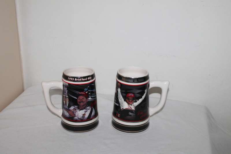 2 Dale Earnhardt Victories Stein Collection Beer Mugs