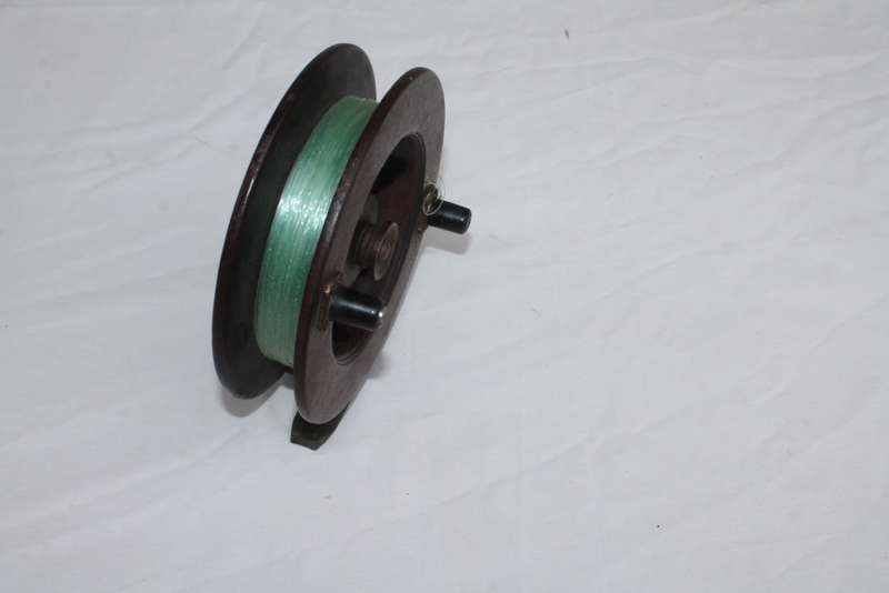 Wood and Brass Fishing Reel