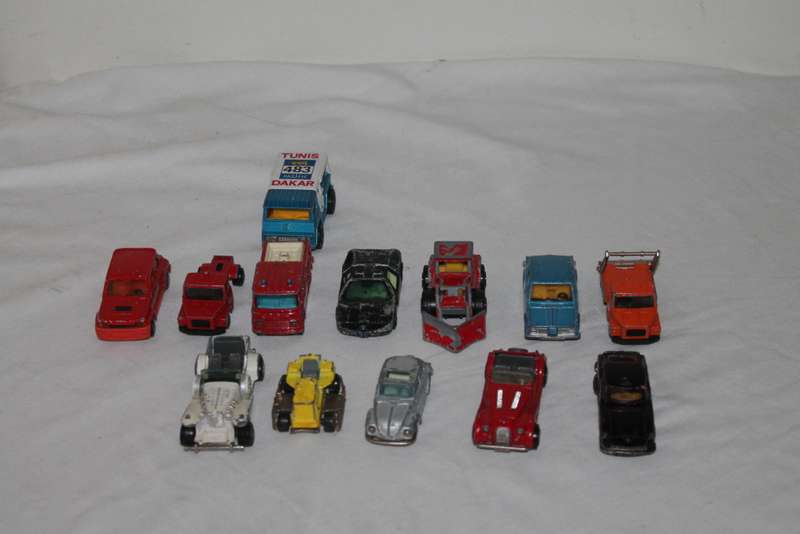 13 Assorted Majorette model cars