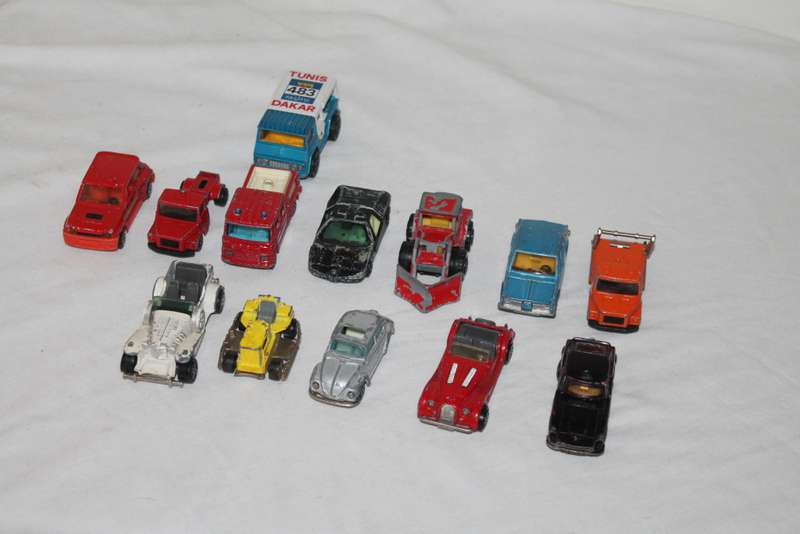 13 Assorted Majorette model cars