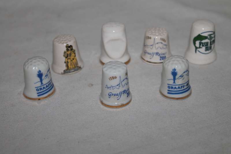 9 Assorted Thimbles Towns