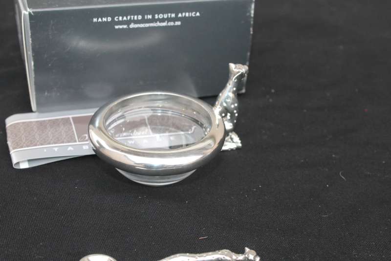 Boxed Diana Carmichael Cheetah with spoon