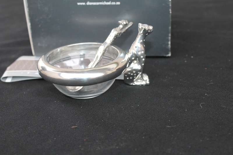 Boxed Diana Carmichael Cheetah with spoon