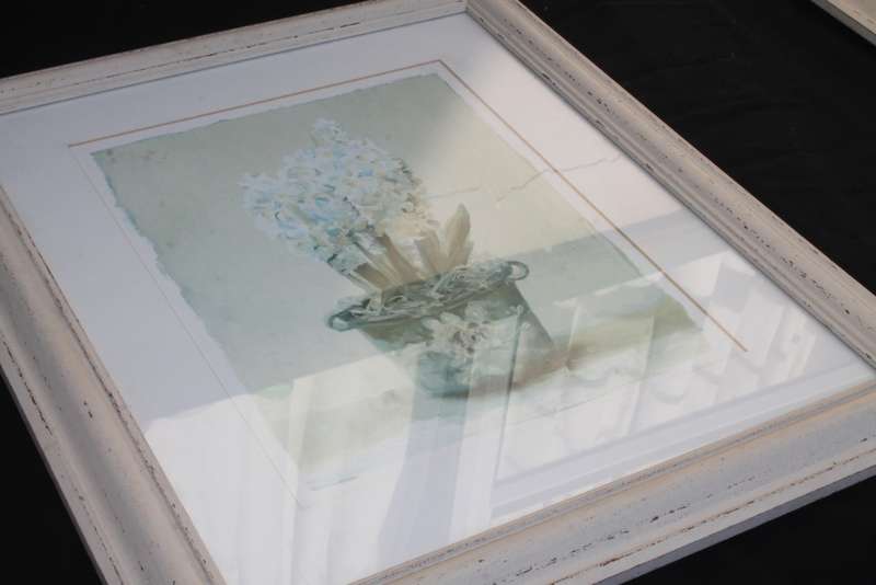 2 Framed Pictures behind Glass