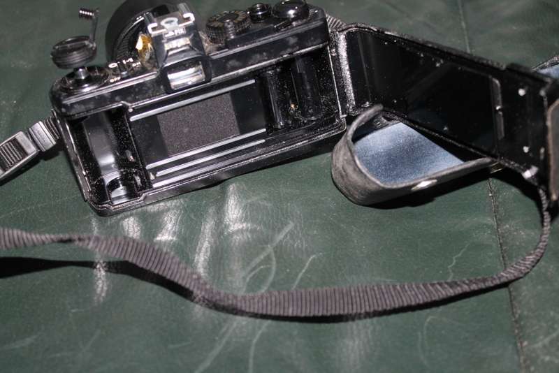 Olympus OM 1 Film Camera with three lenses