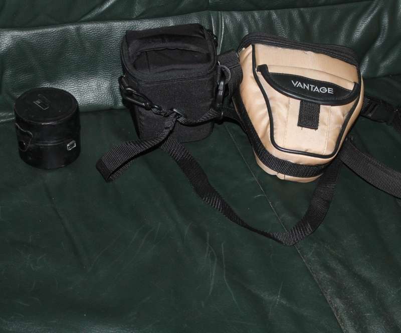 Olympus OM 1 Film Camera with three lenses