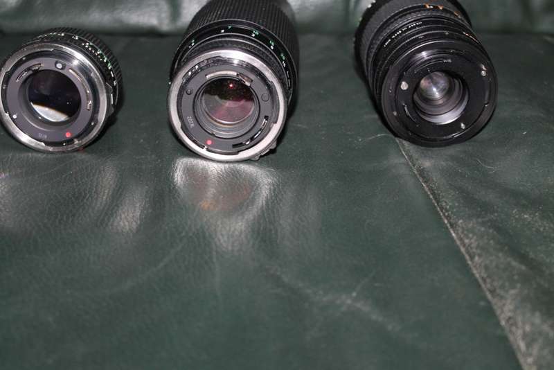 Canon AE 1 with three Lenses