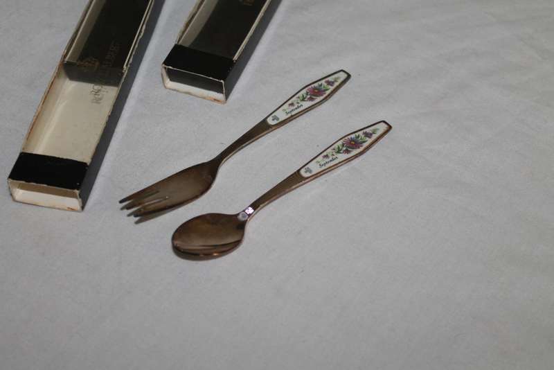 Royal Albert September Cake fork and spoon