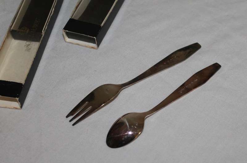 Royal Albert September Cake fork and spoon