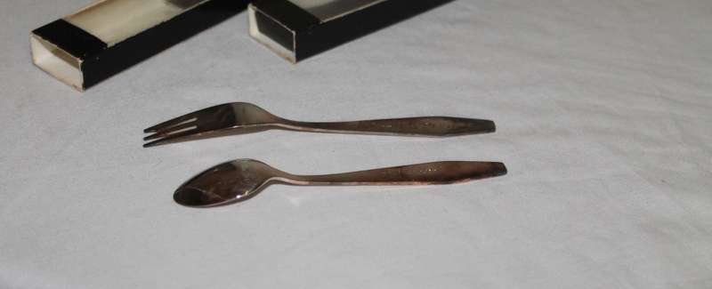 Royal Albert September Cake fork and spoon
