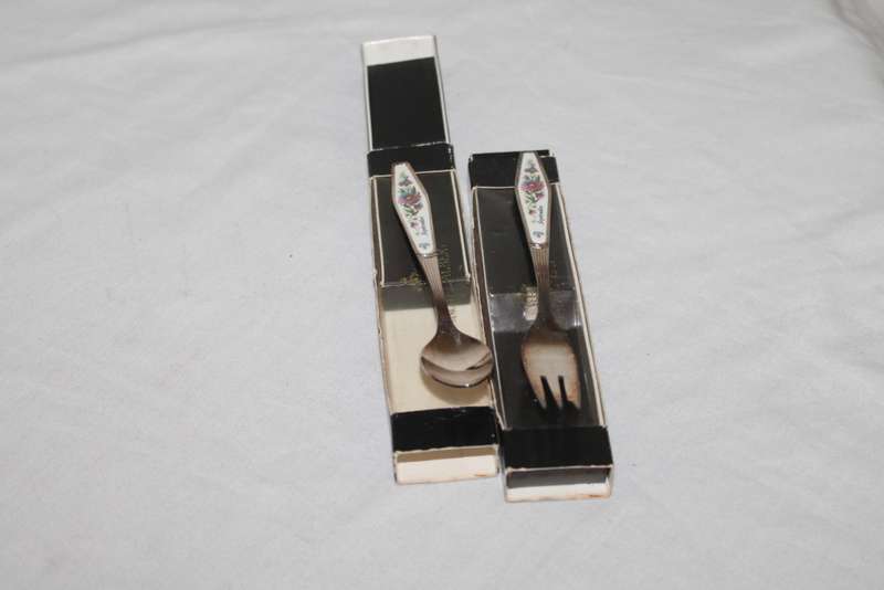 Royal Albert September Cake fork and spoon