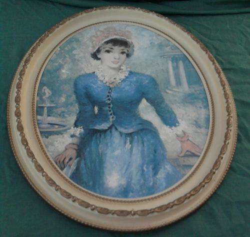 Lovely print in an oval frame