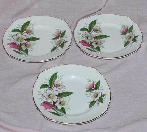 3 Stunning Side plates - Royal Imperial