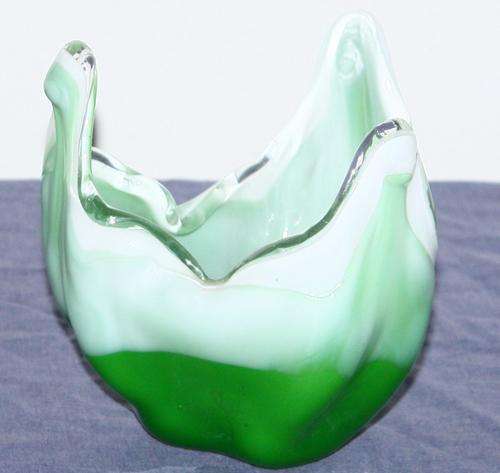 White & Green Vase Murano ?????