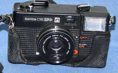 Konica C35 with case