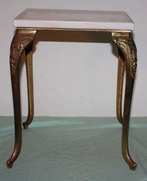Brass and Marble side Table