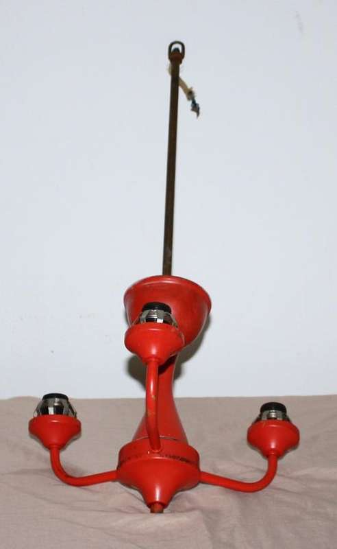 Red Retro Light Fitting
