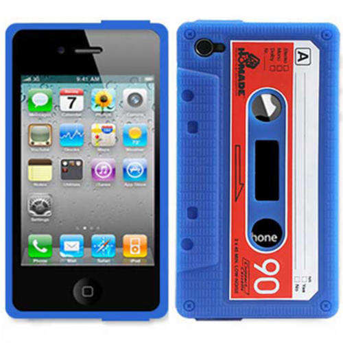 Blue Tape Style Silicone Case for iPhone 4 & 4S