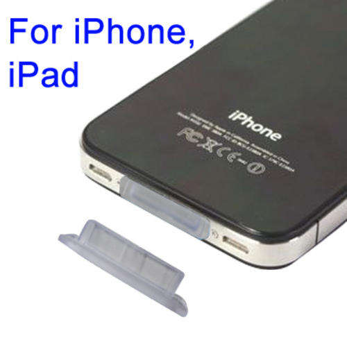 Dock Plug Anti-dust Stopper for iPhone 4 & 4S (Transparent)