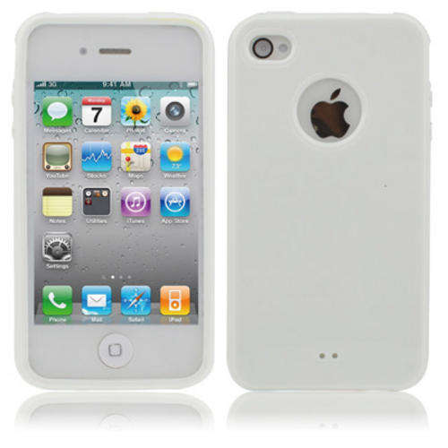 Smooth TPU Case for iPhone 4 & 4S , iPhone 4(CDMA) , White *SALE*