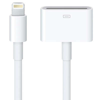 30 Pin Female to Lightning 8 Pin Male Sync Data Cable Adapter for iPhone 5, iPad mini, iTouch 5
