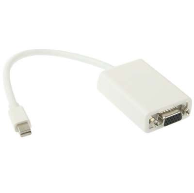 Mini Display to VGA 15 Pin Female Adapter for Apple