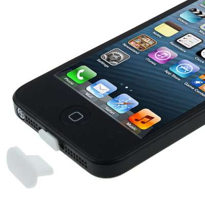 Dock Plug Anti-dust Stopper for iPhone 5 , iPad mini(White)