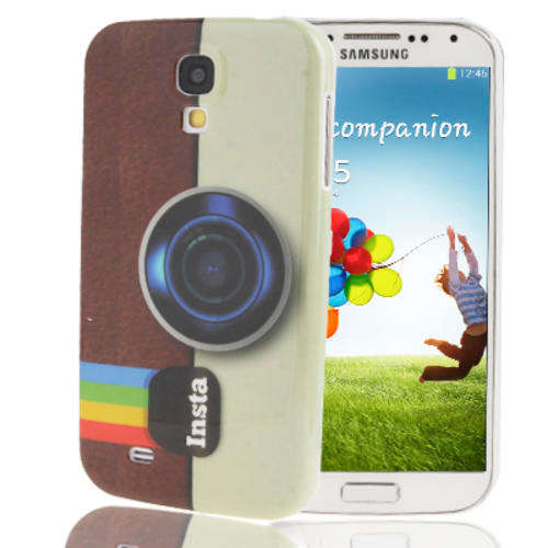 Camera Pattern Plastic Case for Samsung Galaxy S4 / i9500