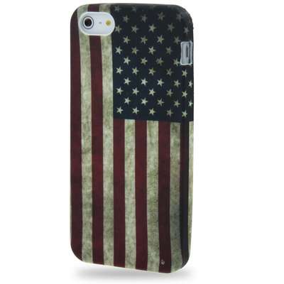 Retro USA Flag Style TPU Case for iPhone 5