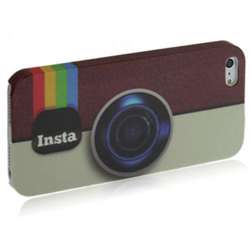 Camera Pattern Ultrathin Anti-scratch Plastic Protective Case for iPhone 5