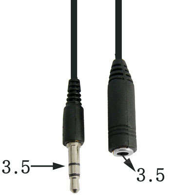 3.5 Male to 3.5 Female Converter Cable, 1.5M