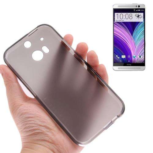 Translucent Frosted TPU Case for HTC One M8 (Grey)
