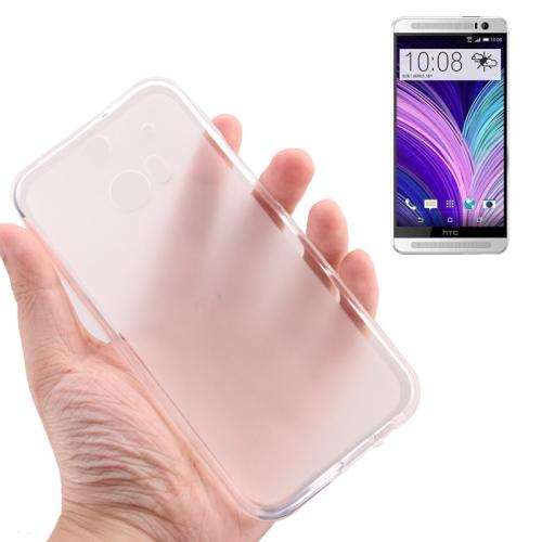Translucent Frosted TPU Case for HTC One M8 (Transparent)