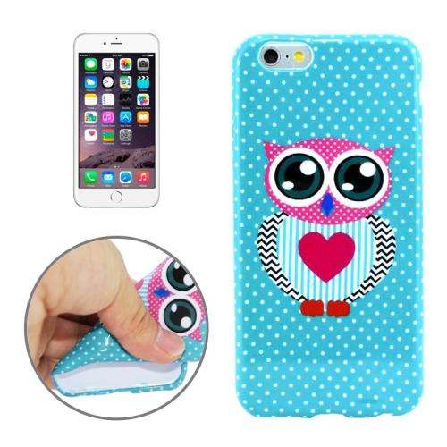 Owl Heart Pattern TPU Case for iPhone 6