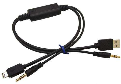 USB AUX Interface Music Adapter Cable for BMW Series MINI Fits for iPhone 6 / 5 / 5S Y-Cable