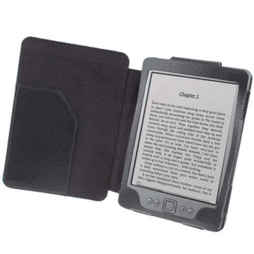 Leather Case for Amazon Kindle 4 (Black)